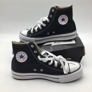 Converse Kids CTAS EVA Lift Hi Top Black White Sneakers 272855F Size US 5.5
